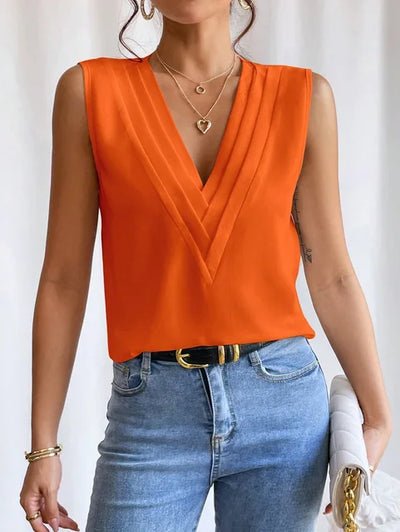 Dorana - Elegante Mouwloze Blouse