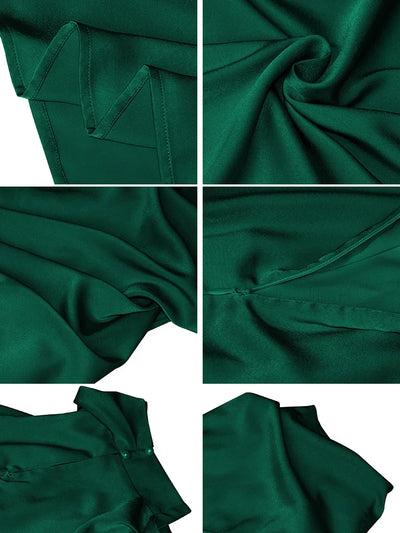 Elise - Elegante Satijnen Maxi Jurk