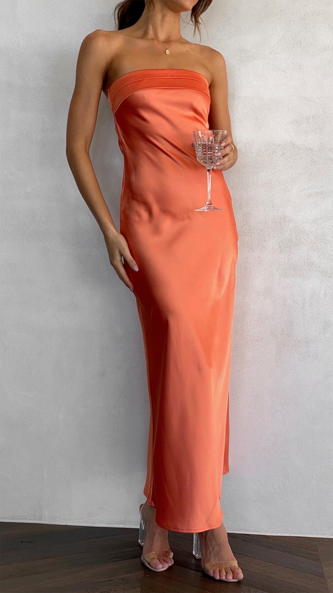 Romy - Elegante Satin Jurk
