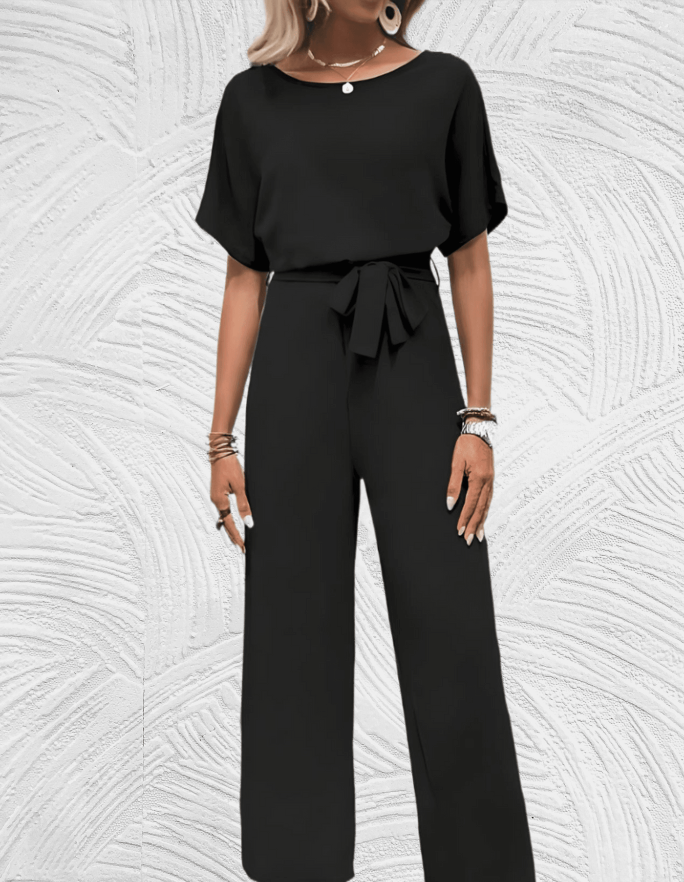 Trace | Mooi aansluitende jumpsuit met wijde mouwen