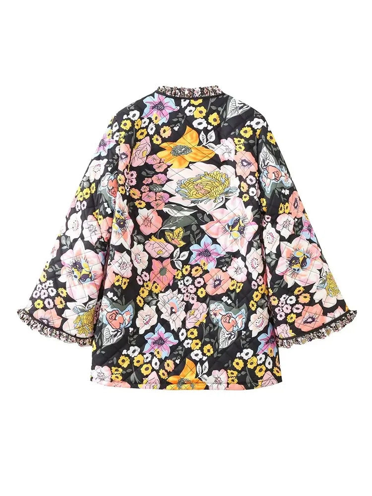 Aaliyah - Vintage Warme Bloemenjas