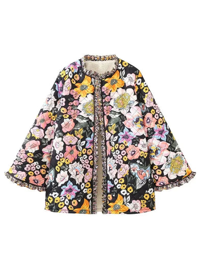 Aaliyah - Vintage Warme Bloemenjas