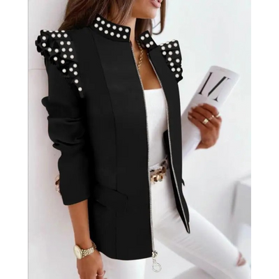 Temperament streep stijl dames blazer