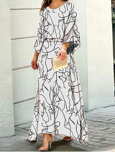 Brooklyn - Maxi Jurk Met Kleurrijke Print