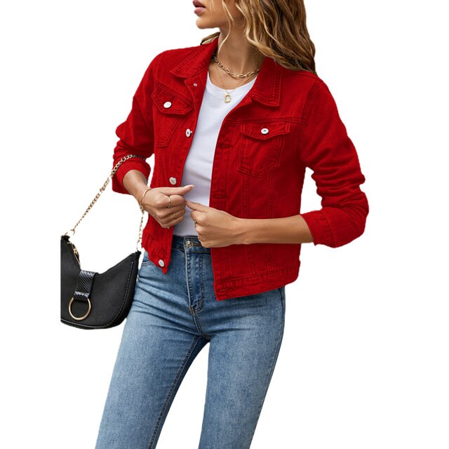 Mirella Denim Jacket | Casual denim-look jasje voor vrouwen