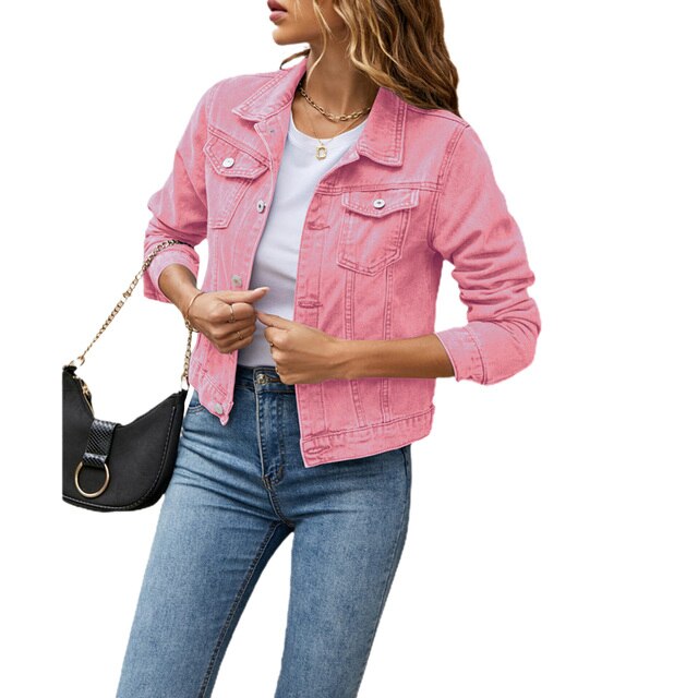 Mirella Denim Jacket | Casual denim-look jasje voor vrouwen