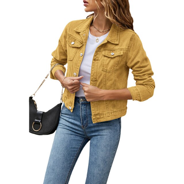 Mirella Denim Jacket | Casual denim-look jasje voor vrouwen