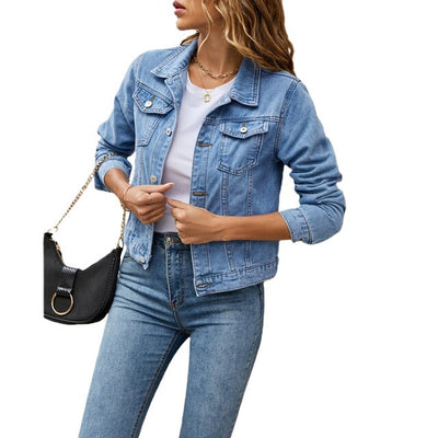 Mirella Denim Jacket | Casual denim-look jasje voor vrouwen