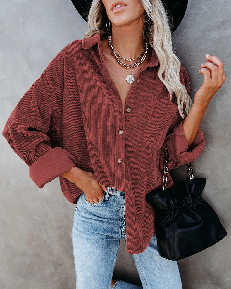 Roxy | Vintage fluwelen overhemd