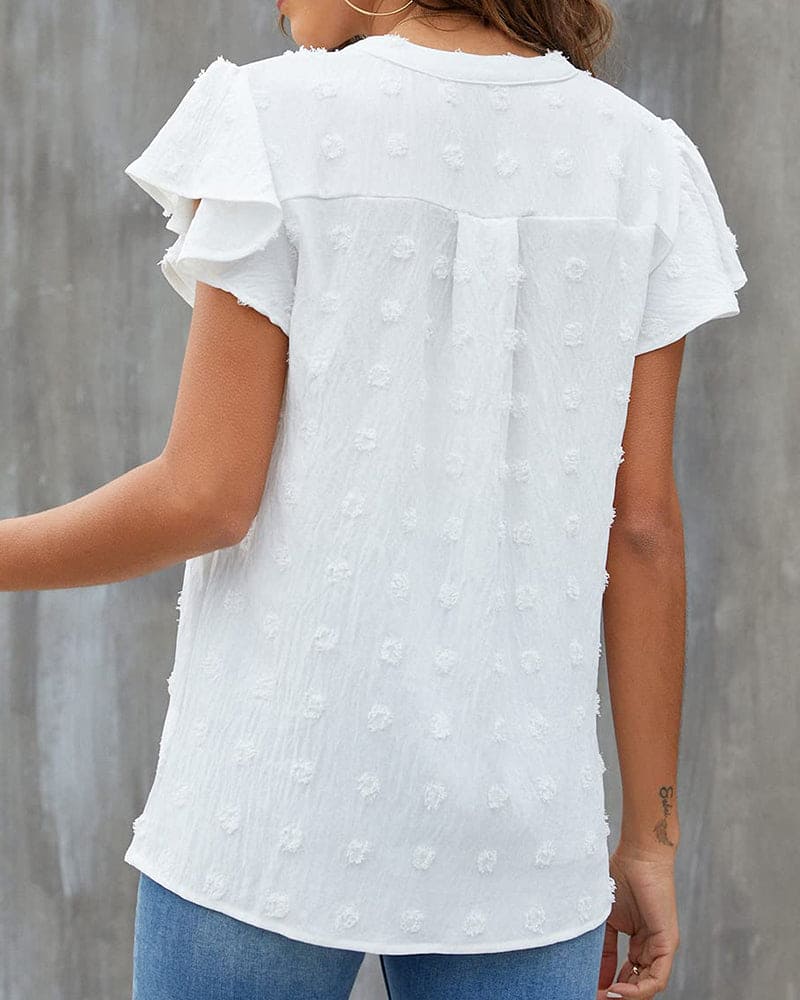 Veerle | Shirt Met Een V-hals