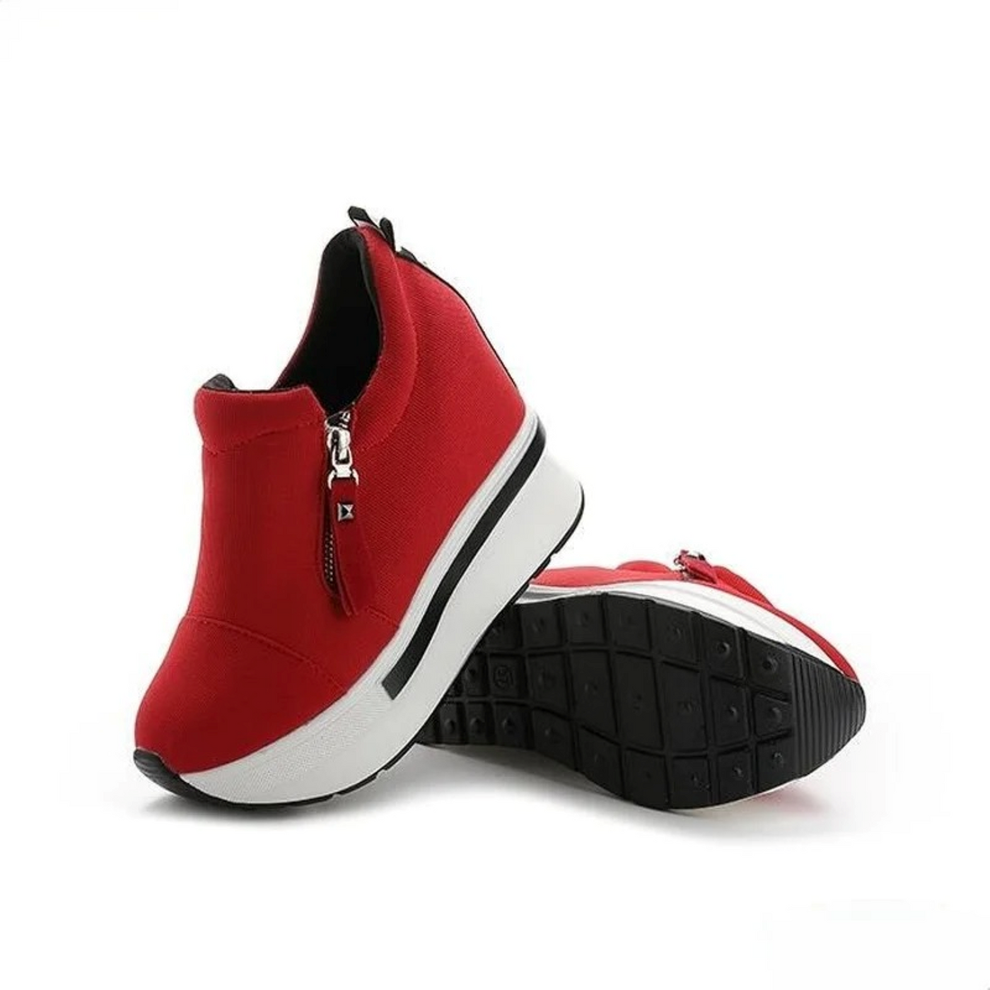 Windproof ronde teen schoenen met sleehak comfortabele