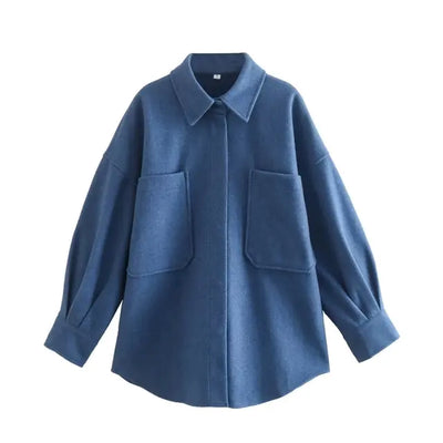 Julianna - Zachte Vintage Jas met Grote Zakken