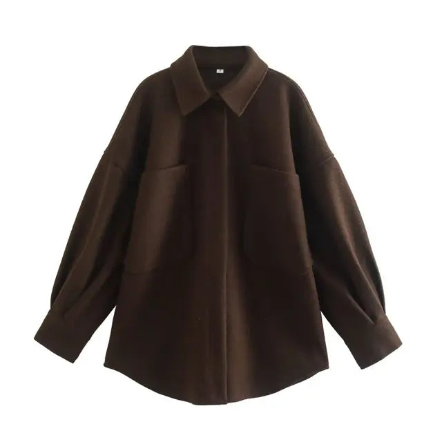 Julianna - Zachte Vintage Jas met Grote Zakken