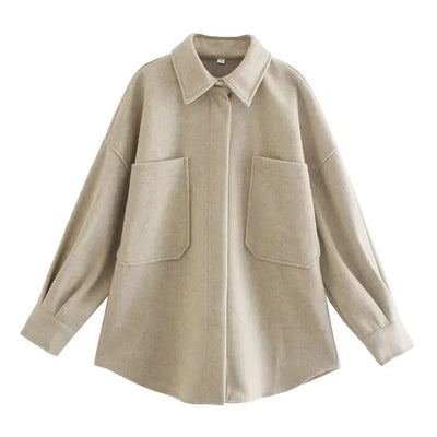 Julianna - Zachte Vintage Jas met Grote Zakken