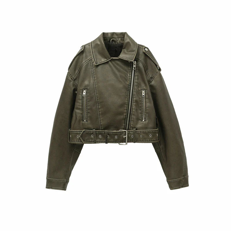 Nellie - stijlvol vintage bomberjack met rits