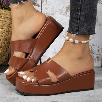 Luna Platform Sandalen | Comfortabele Hoge Hak Sandalen voor Vrouwen in de Zomer