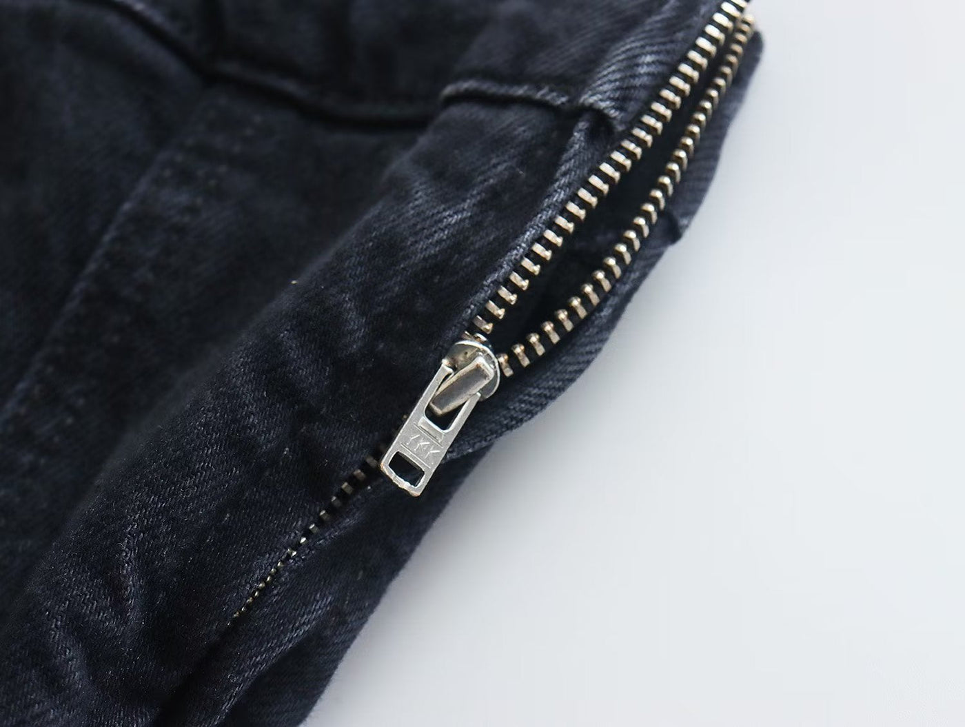 Sandra Strapless Denim Jurk | Stoer denim jurk zonder hals en rits aan de zijkant