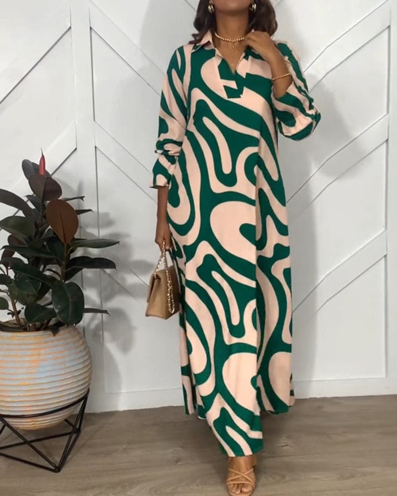 Asha - Elegante jurk met lange mouwen