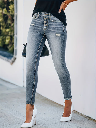 Liora | Stretchy Gescheurde Skinny Jeans