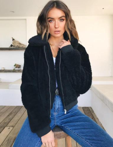 Allison - warme pluche winterjas