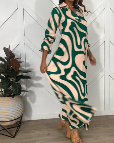 Asha - Elegante jurk met lange mouwen