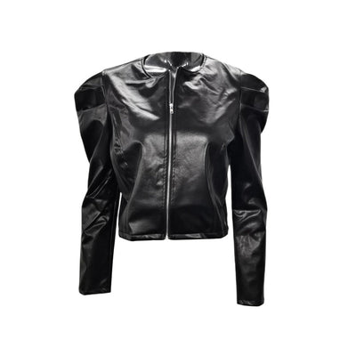 Zahra Jacket | Elegant kort leren-look jas voor vrouwen