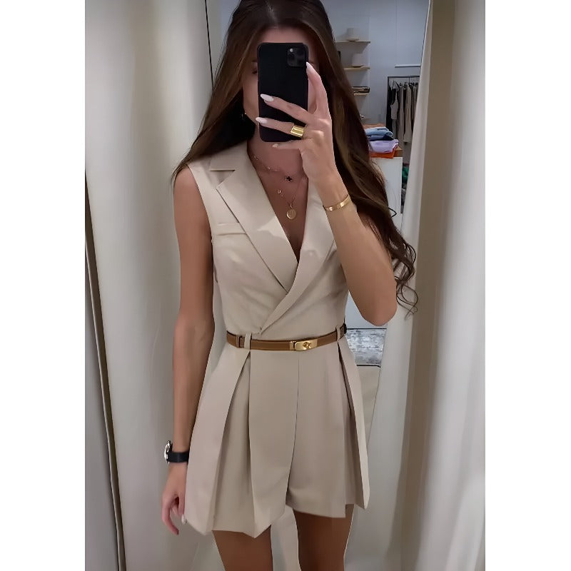 Isabella - Stijlvolle mouwloze jumpsuit