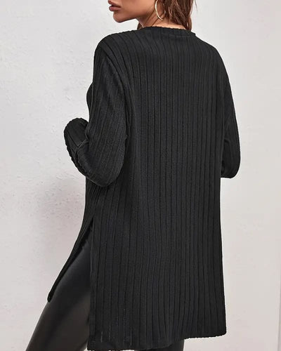 Isa - Blouse met ronde hals en patroon