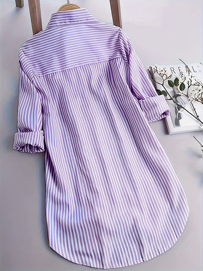 Madison | Blouse met streepjesprint