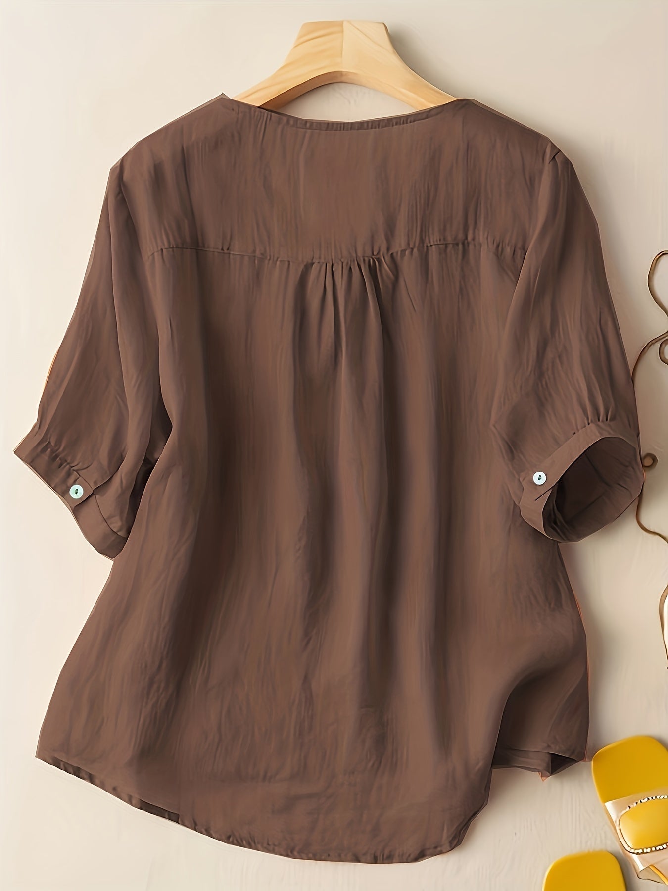 Fiona - Vintage V-hals shirt