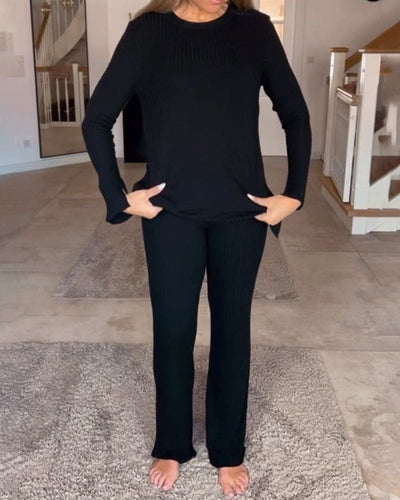 Evi - Blouse met ronde hals en losse snit