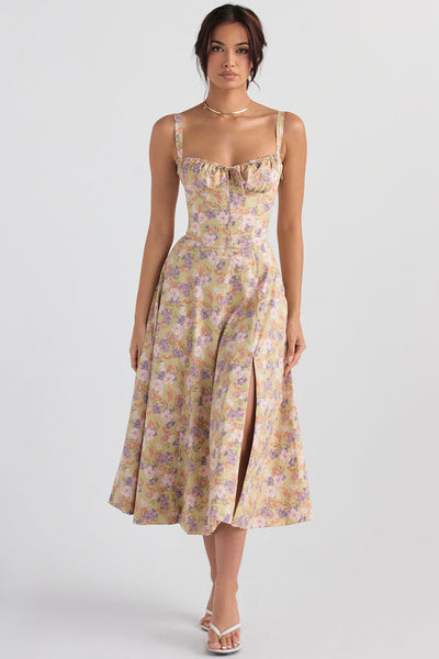 Heidi - Bloemen Bustier Jurk