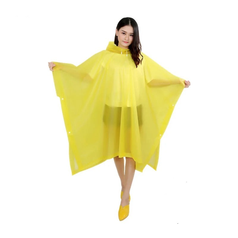 Lichtgewicht Regenponcho met Capuchon