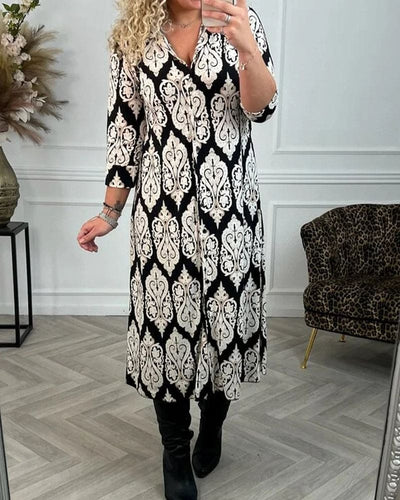 Vieve elegante jurk met chique zijsplitten