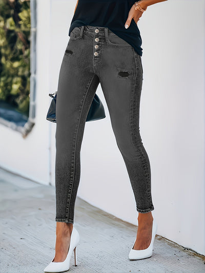 Liora | Stretchy Gescheurde Skinny Jeans