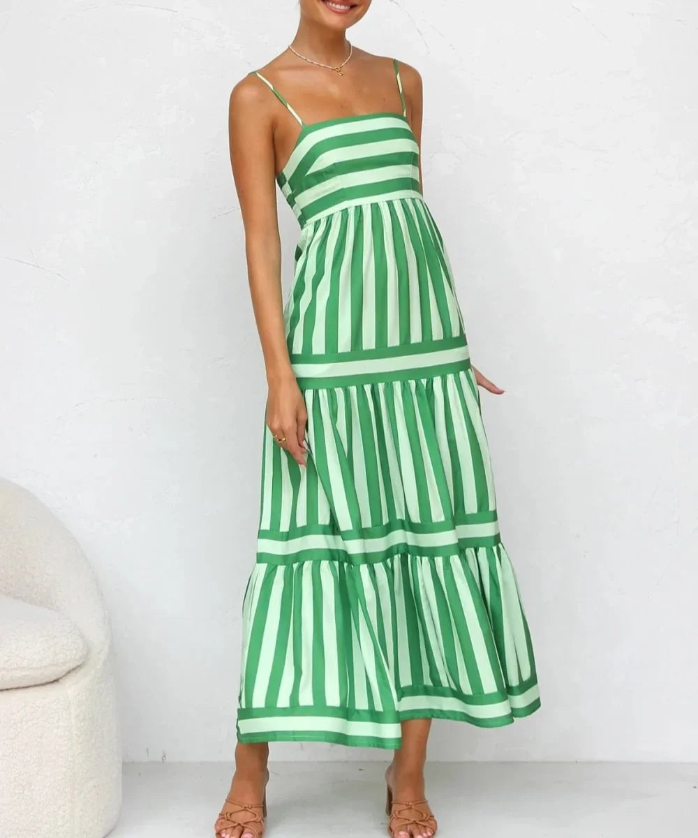 Pien - Comfy Candy streep maxi jurk