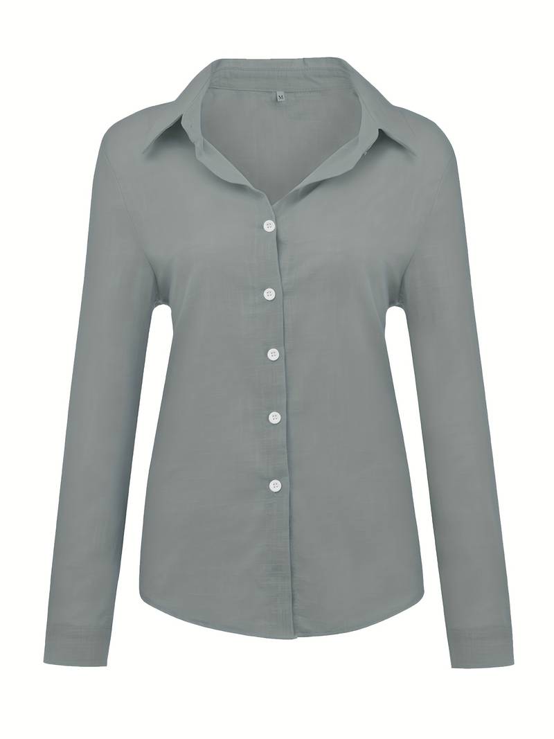 Nora - Effen Linnen blouse