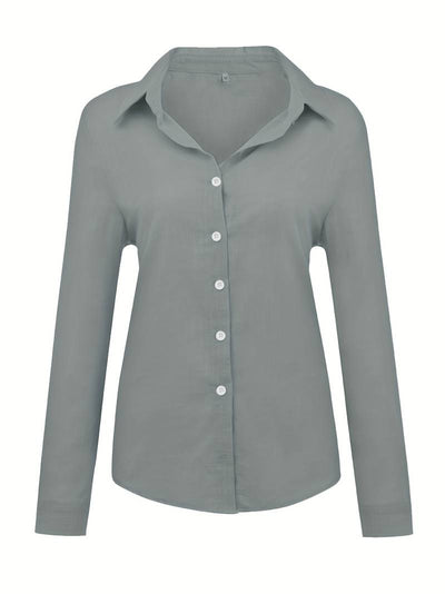 Nora - Effen Linnen blouse