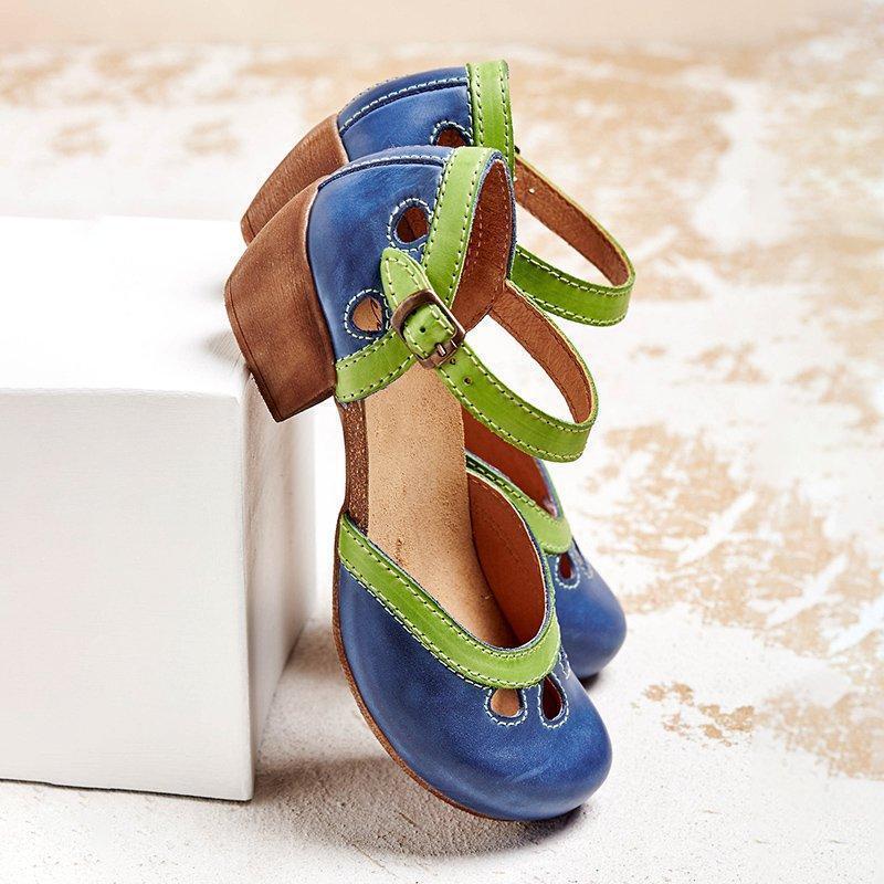 Giulia - sandalen met lage hakken