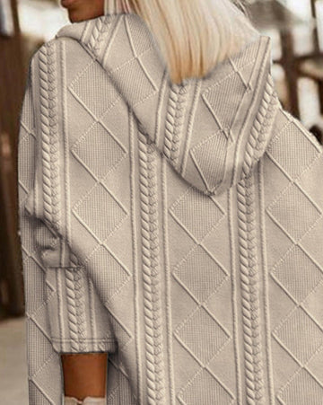 Mary - Knus gebreid vest met capuchon voor dames