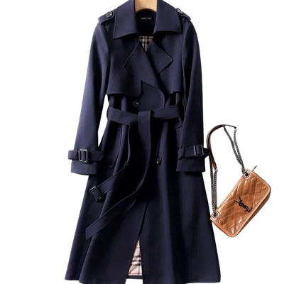 Elegante Lange Dames Trenchcoat - Mariëlle