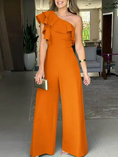Tiffany | Elegante Jumpsuit met één Schouder