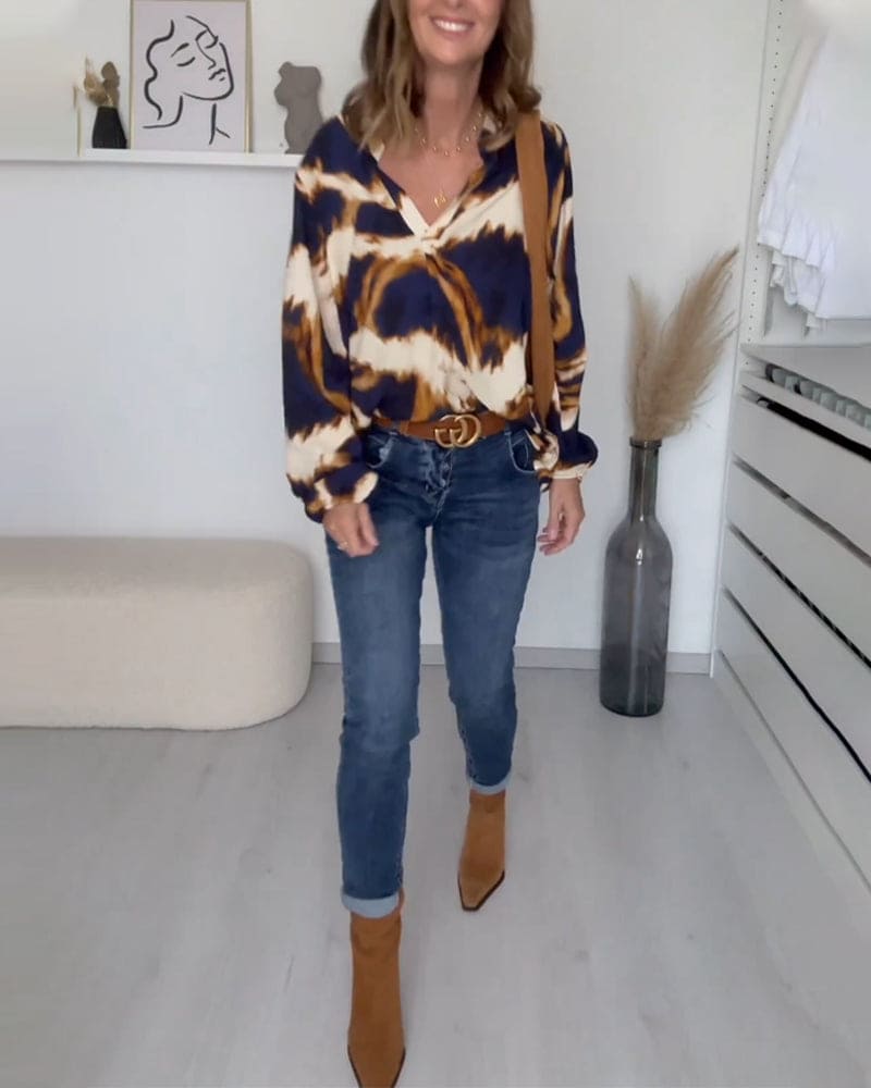 Lola - V-hals ontspannen top