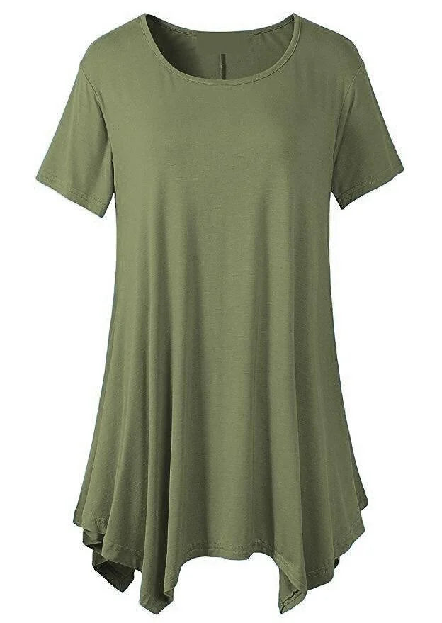 Jade - Zomers Loose Fit T-shirt met korte mouwen