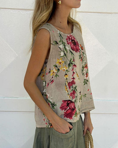 Olivia - Bloemen Top en Maxi Rok Set