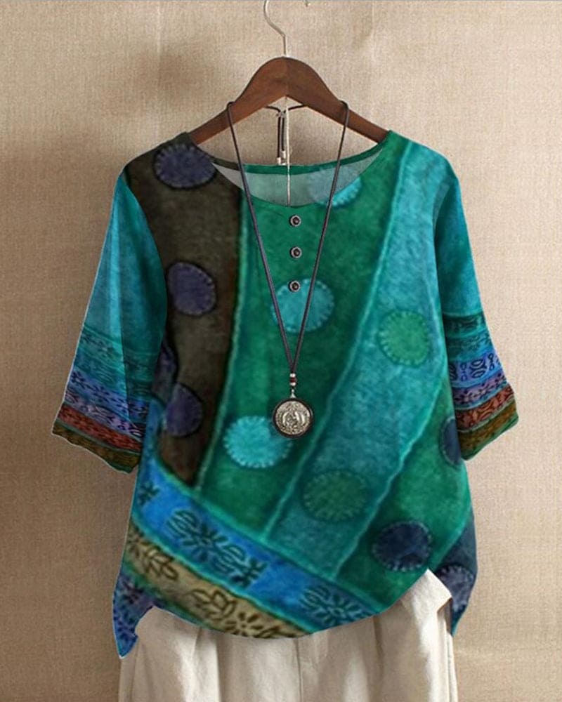Lara | Casual top met print