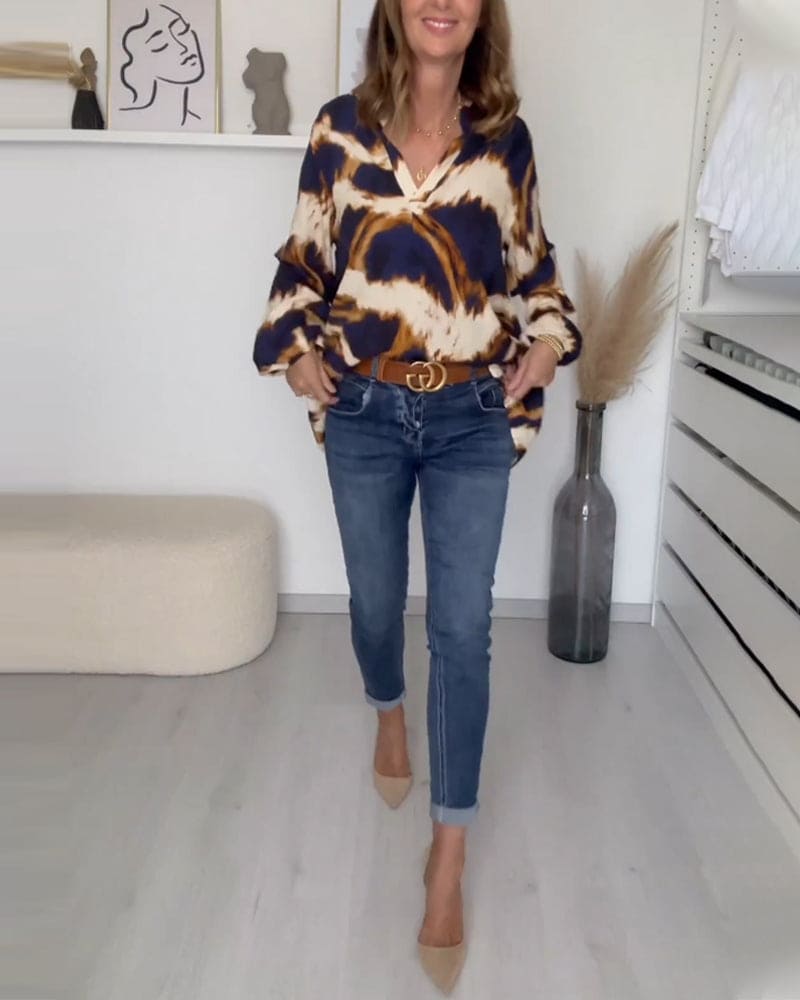 Lola - V-hals ontspannen top