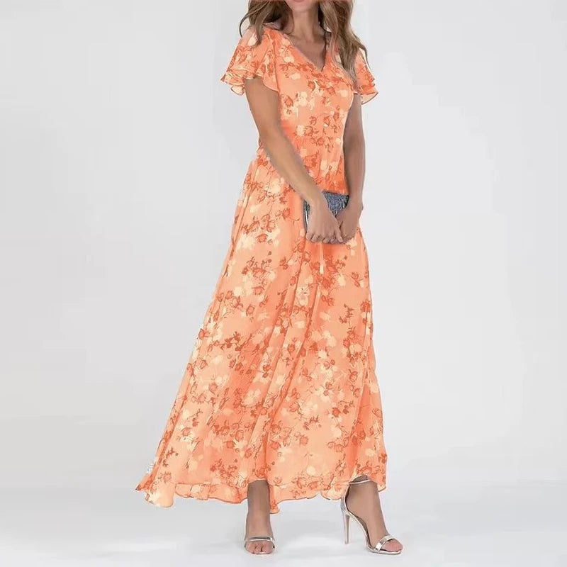 Madelyn - Maxi-jurk met bloemenprint