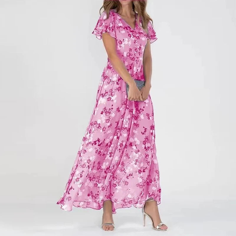 Madelyn - Maxi-jurk met bloemenprint