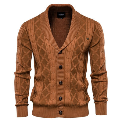 Marvin Cardigan | Luxe burton vest voor heren met knopsluiting